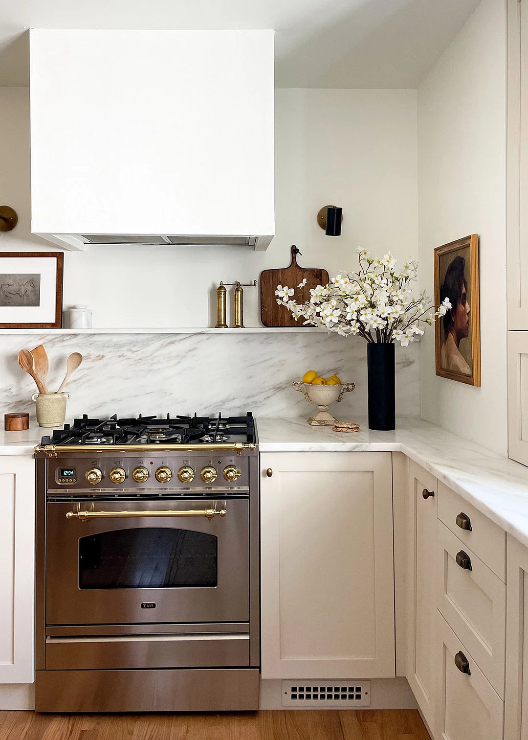 Cream Faux Dogwood Spring Branch - 33"