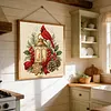 Winter Glow Cardinal DIY 14CT 2 Strands Stamped Cross Stitch Kit for Adults tapestrymarket