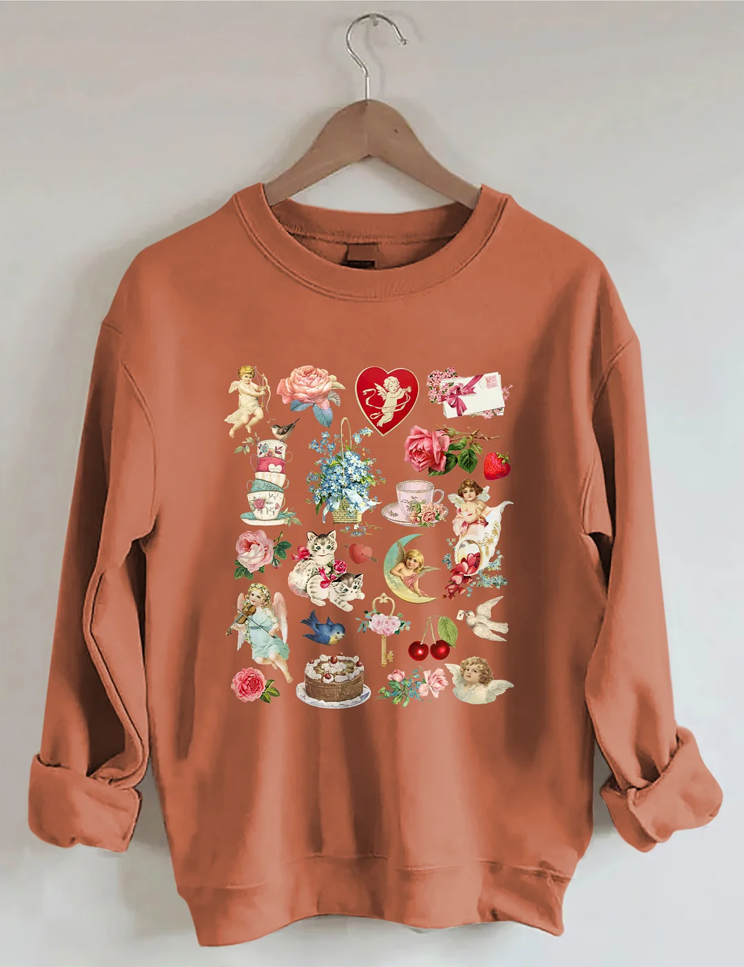 Valentine's Vintage Style Sweatshirt