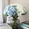 Korean Style Floral Gradient Color Artificial Stem Hydrangea Flower