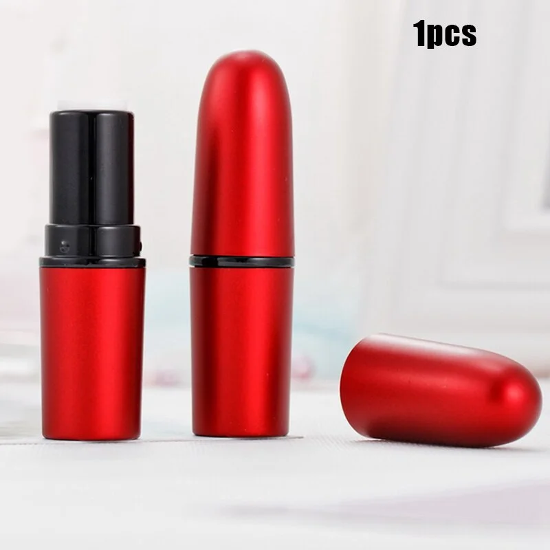 Empty Lipstick Tubes wtih Round Design DIY Women Lipstick Refillable Bottles Cosmetic Packaging Container 1/5pcs
