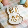 Easter Bunny Tray Silicone Mould DIY Easter Tray Resin Casting Moulds Reusable Easters Egg Storage Dish Moulds Handmade Ornament Mould for Coaster Gypsum Craft Gifts Making (Easter A)