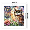 Glass Painting-Owl-11CT Stamped Cross Stitch 40*40cm/15.75*15.75in