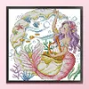 Mermaid'S Song-14CT Stamped Cross Stitch Egyptian Cotton 30*30cm/11.81*11.81in