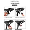 COB Smart Bicycle Rear Light Waterproof Auto Brake Sensing Light (Seat Rails)