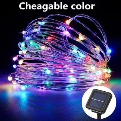 LED Solar Lamp Outdoor 7M 12M 22M LEDs String Lights Fairy Holiday Christmas Party Garland Solar Garden Waterproof Lights