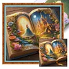 (Multi Style)Mermaid In The Book-Full Embroidery 3 Strands 11CT Stamped Cross Stitch-50*50CM
