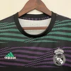 2023/2024 Real Madrid Training Wear Green And Purple Stripes Football Shirt