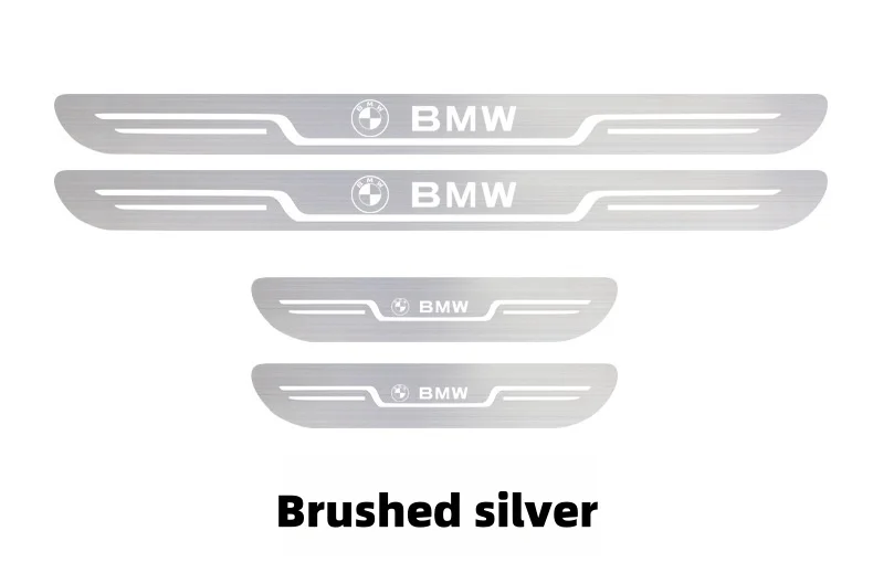 Car universal style stainless steel welcome door sill strip