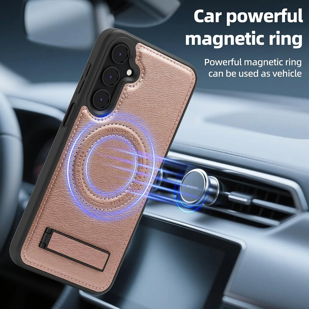 Samsung Galaxy Z Fold 6 Leather Case Magnetic Protective Case Holder Phone Case