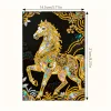 Horse 5D DIY Diamond Art Painting Notebook Kit 50 Pages A5 Rhinestone Art Painting Notebook Kit for Adults Beginners Holiday Birthday Gift
