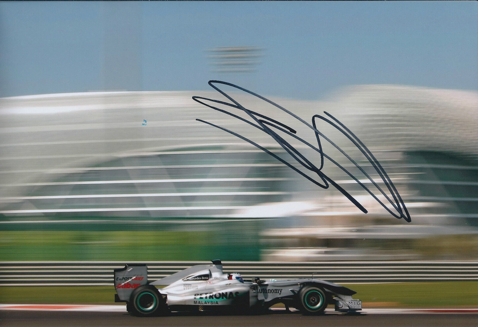 Sam BIRD SIGNED 12x8 Photo Poster painting AFTAL Autograph COA Mercedes Petronas F1 Abu Dhabi