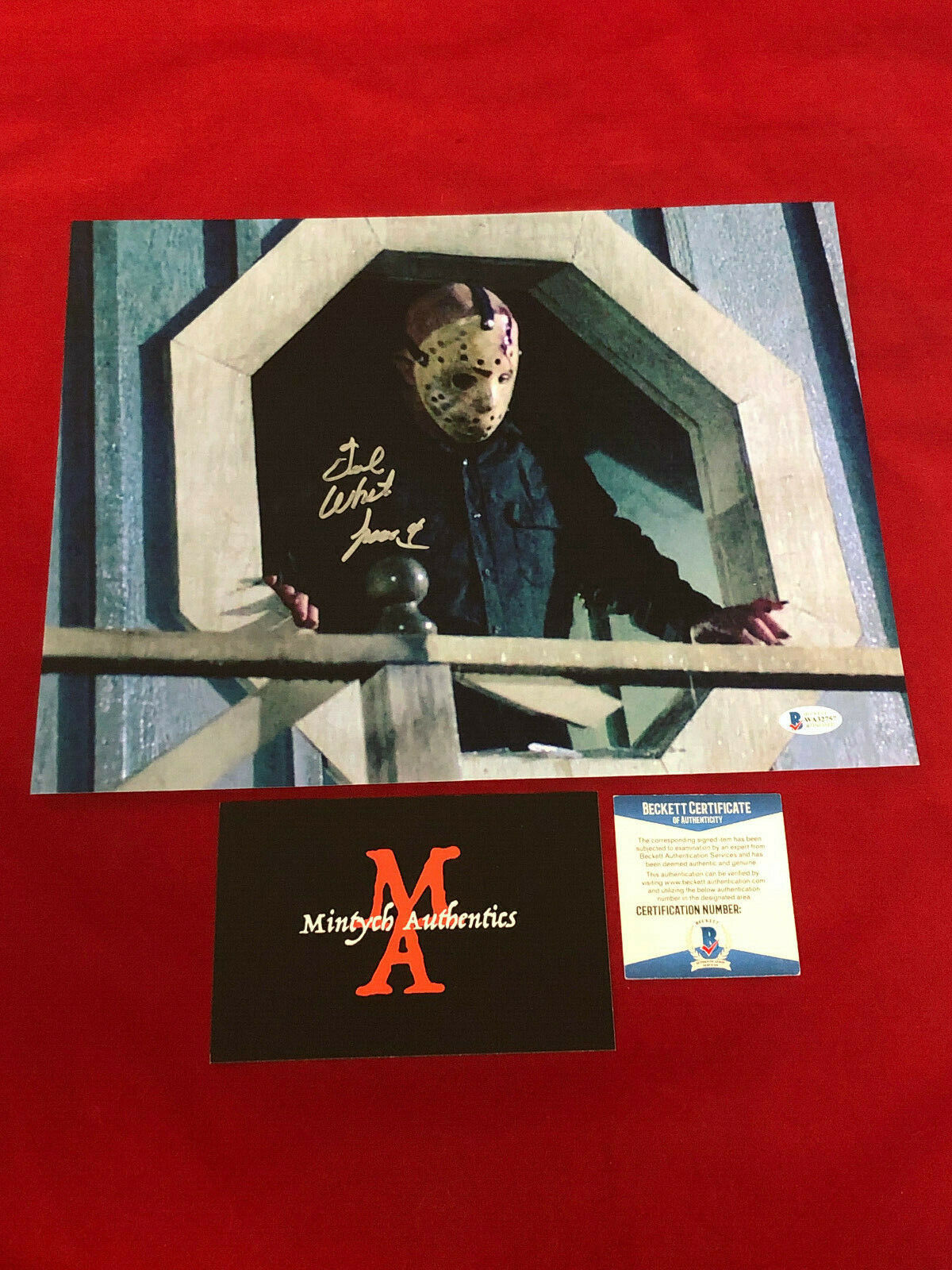 TED WHITE AUTOGRAPHED SIGNED 11x14 Photo Poster painting! JASON! FRIDAY THE 13TH! BECKETT COA!