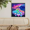 Diamond Painting -DIY Round Drill Colorful Girl Dress(40x40cm)