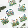 6Pcs Diamond Painting Flourishing Butterfly Greeting Card Set with Envelopes for Birthdays Thanksgiving & Special Occasion