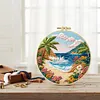 29x29cm DIY Cotton Embroidery Kit with Embroidery Hoop Pre-Printed Pattern Needlework Handmade Landscape Hand Stitch Kit for Craft Lover Gift