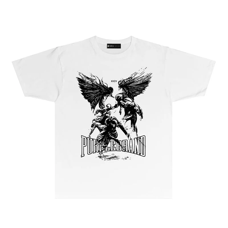 Purple 2023 new fashion T-shirt short sleeves