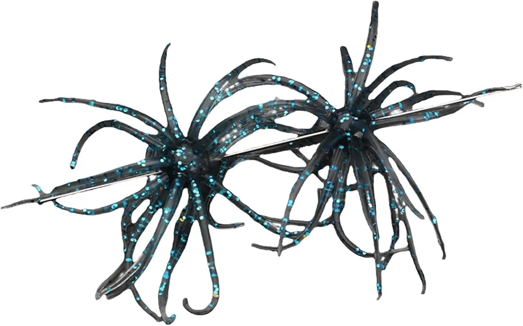 2Pcs Fishing Lures Soft Urchins Fish Lures Simulation Urchins Fishing Baits Soft Swimming Lures Slow Floating Lures Set