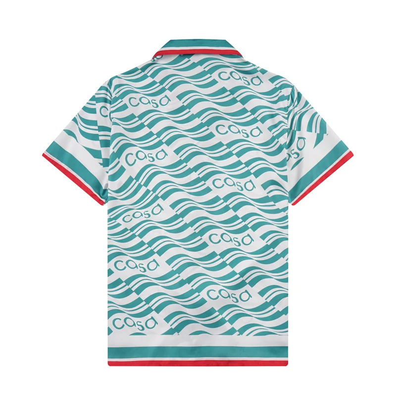 Casablanca 2023SS New Product Silk Short Sleeve Shirt