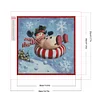 Diamond Painting -DIY Full Square Drill Snowman(35x35cm)