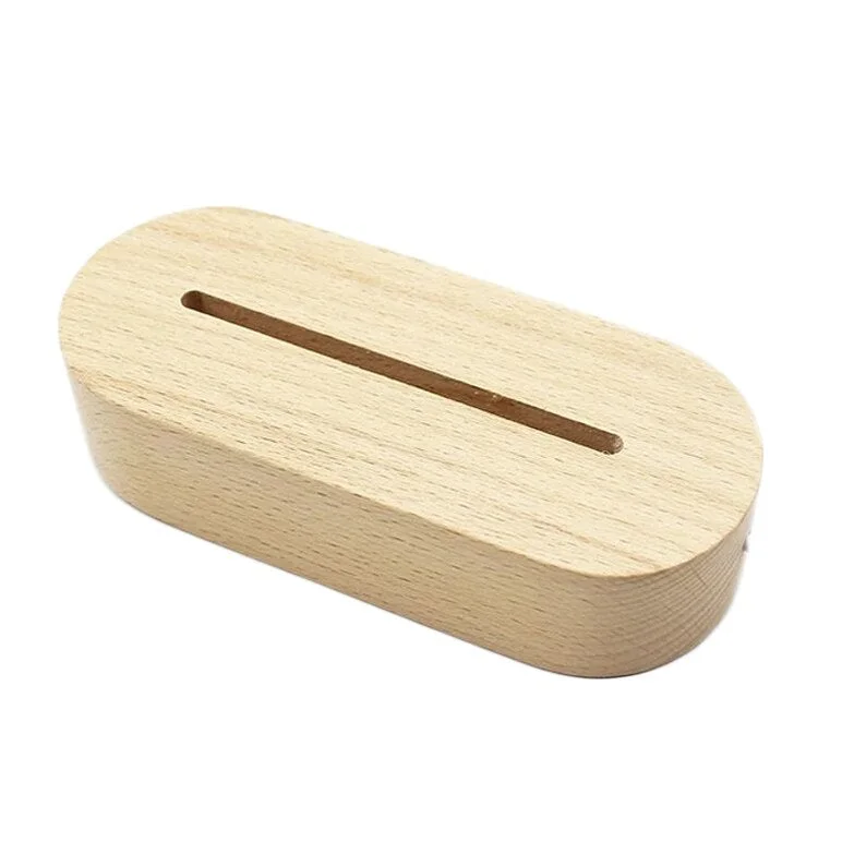 Customized Photo Frame USB Creative Wooden Base With Led Light Living Room Bedroom Decoration Custom Text Photo