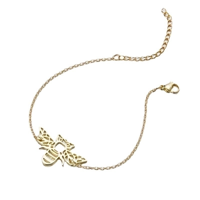 Cute Animal 201 Stainless Steel 18K Gold Plated Bracelets In Bulk