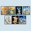 Kit de peinture en perles DIY encadr&eacute; pour adultes/d&eacute;butants avec cadre 40x50cm
