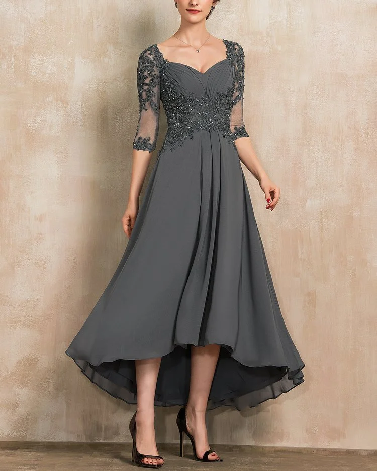 ELEGANT FASHION LACE SEQUIN DRESS