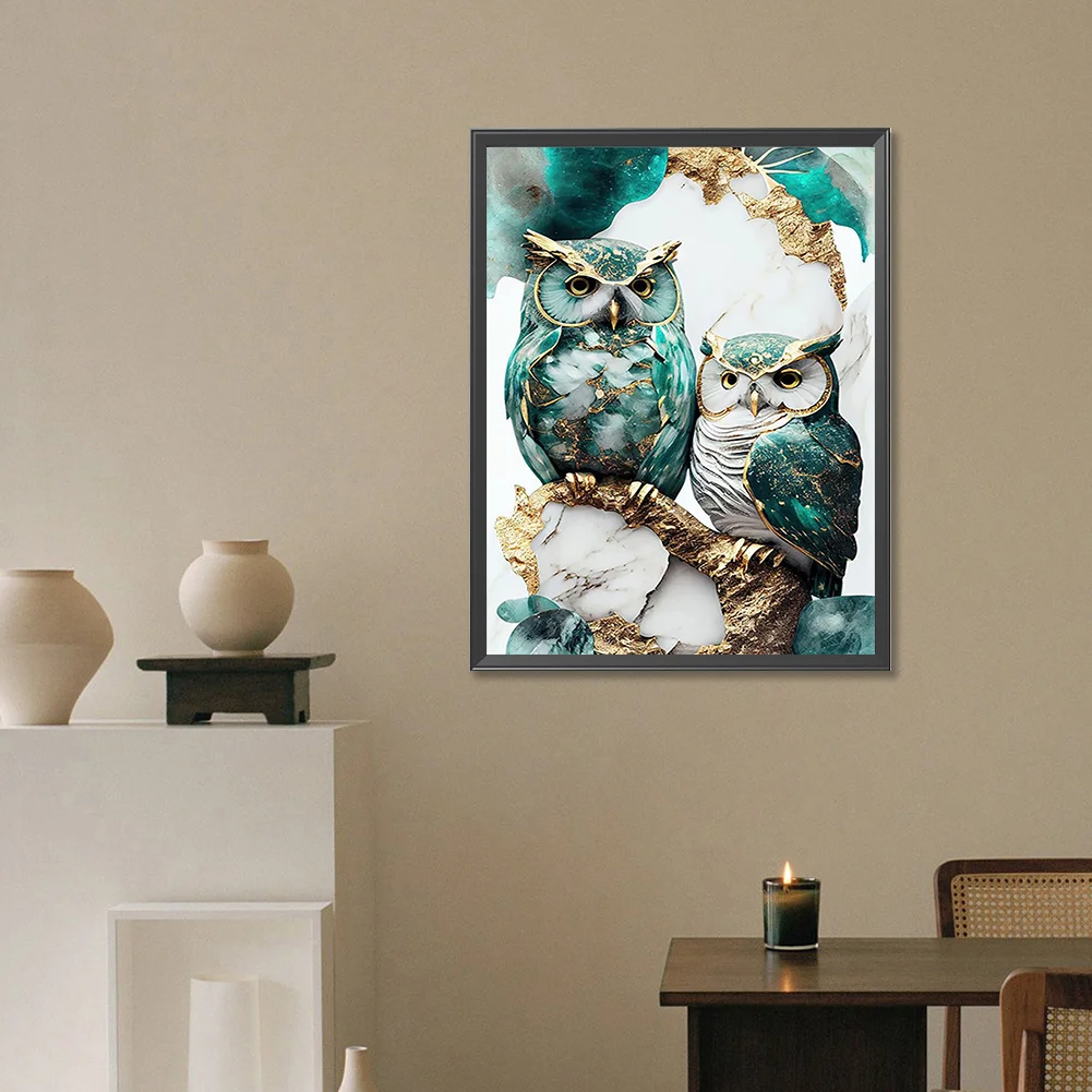 Diamond Painting - Full Round Drill - Owl(Canvas|30*40cm)