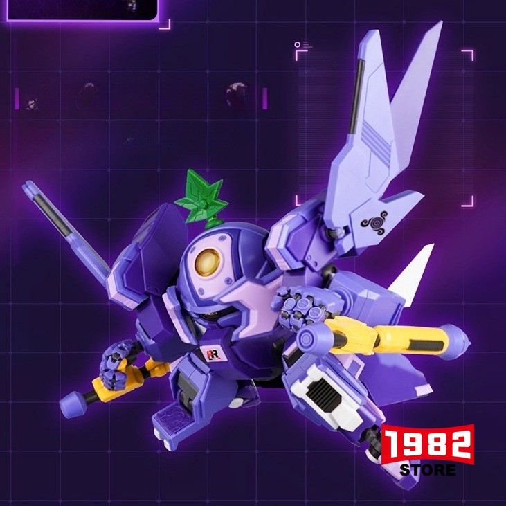 FR-06 Turbo Grape Fruity Robo - Build-Your-Own Assembly Mecha, Transformable Action Figure with Convertible Mode, Grape-Themed Collectible Posable Toy