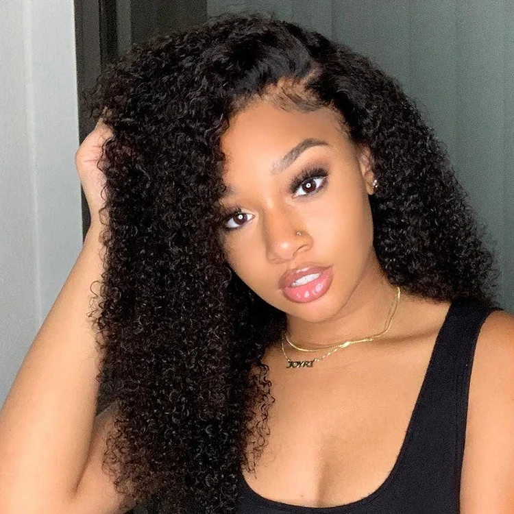 Kinky Curly Free Hairparting Full Lace Wig [FW1008]