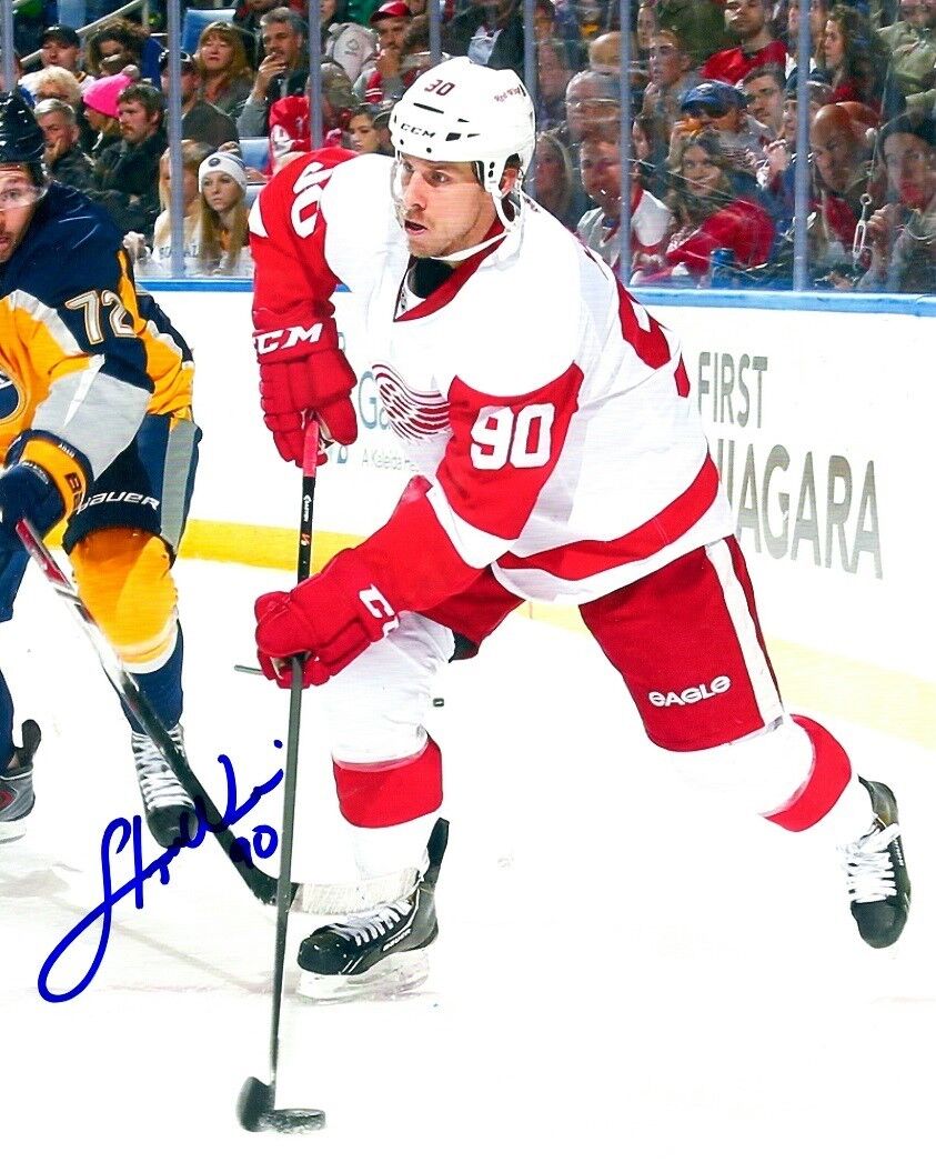 Signed 8x10 STEPHEN WEISS Detroit Red Wings Photo Poster painting - COA