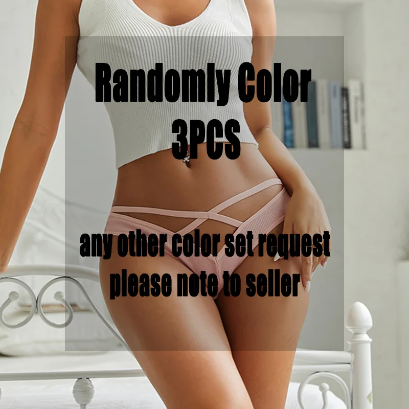 Billionm Women Sexy Cotton Underwear V-Waist Hollow Out Panties Briefs Solid Color Intimates Lingerie Female Comfortable Panty