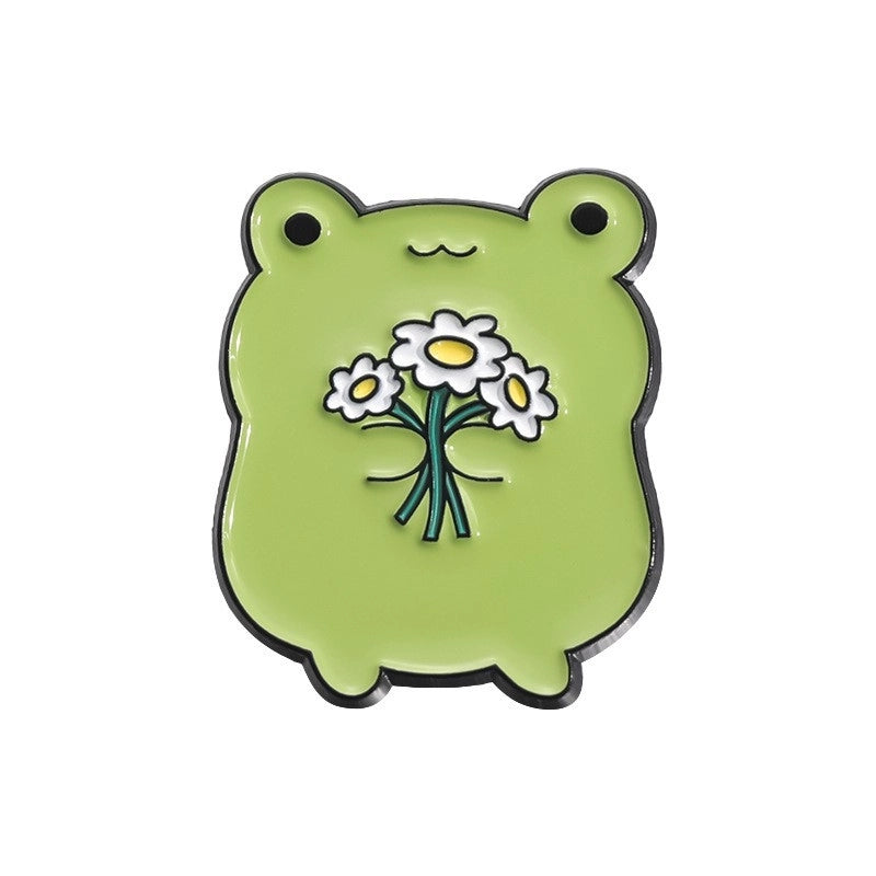 Cartoon Style Cute Pin Frog Alloy Plating Unisex Brooches