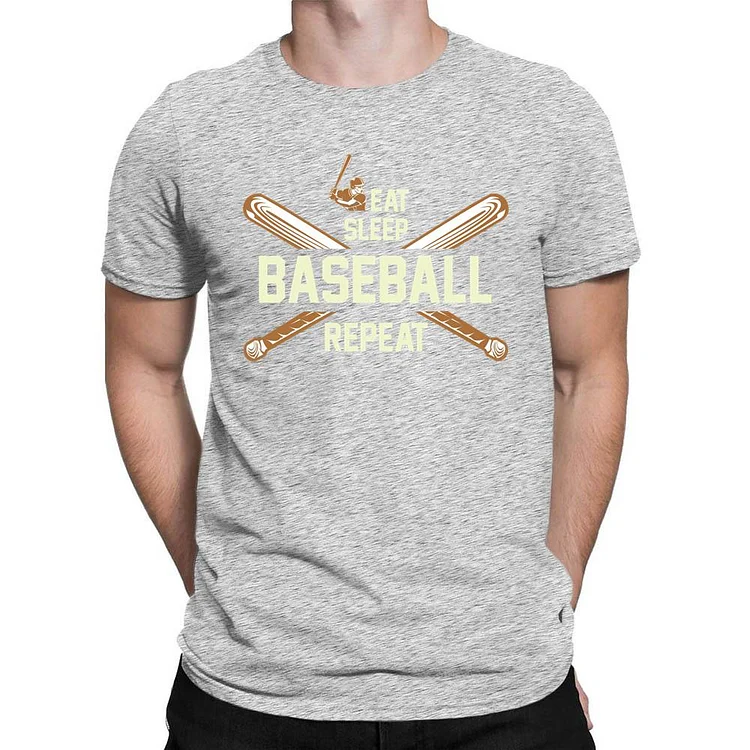 Eat Sleep Baseball Repeat Men's T-shirt-Annaletters