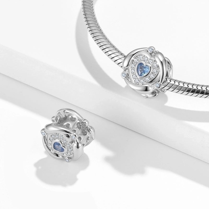 1 Piece 925 Sterling Silver Zircon Color Block Charms Jewelry Accessories