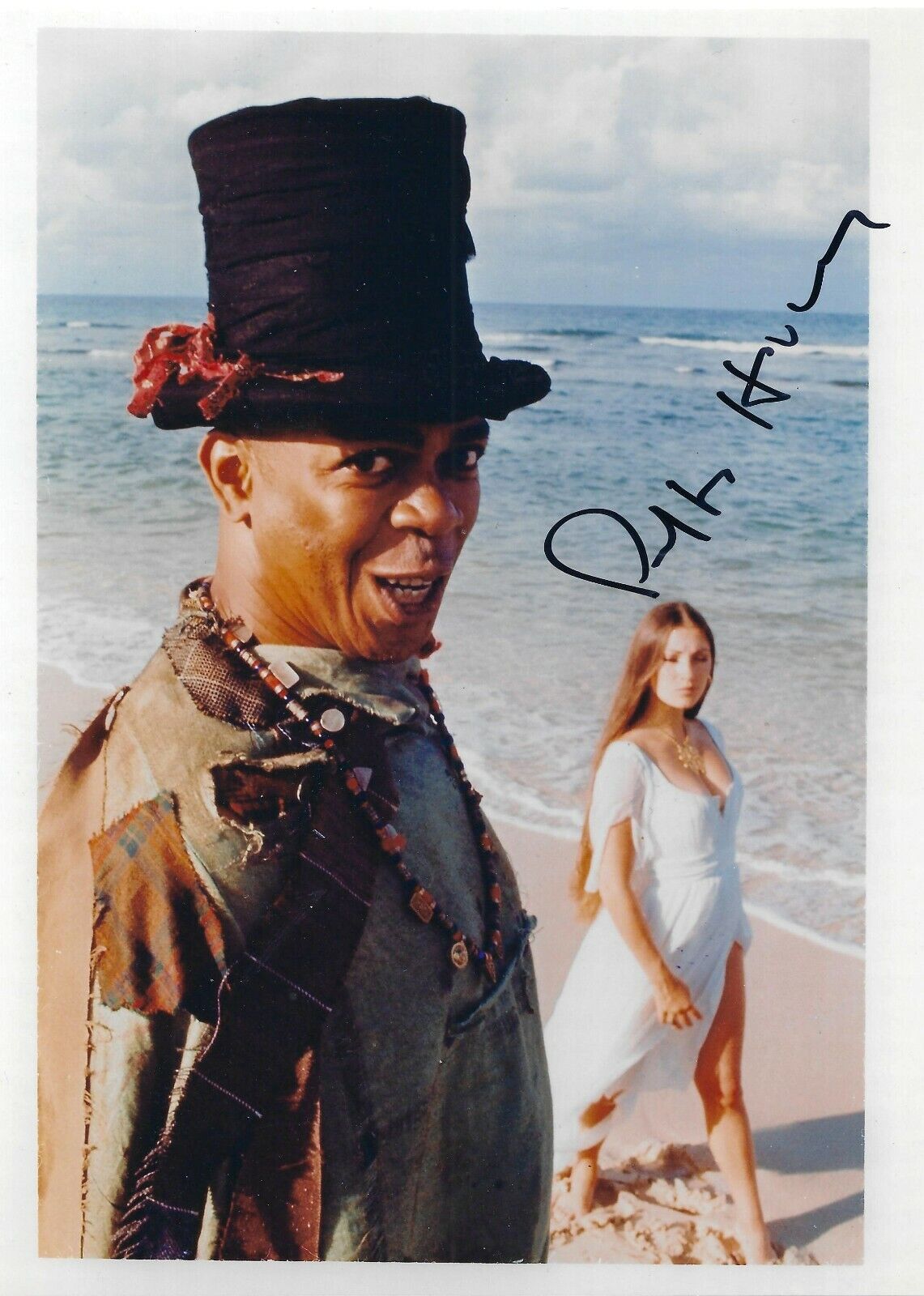 GEOFFREY HOLDER SIGNED 007 JAMES BOND 8x10 Photo Poster painting 1 UACC & AFTAL RD AUTOGRAPH