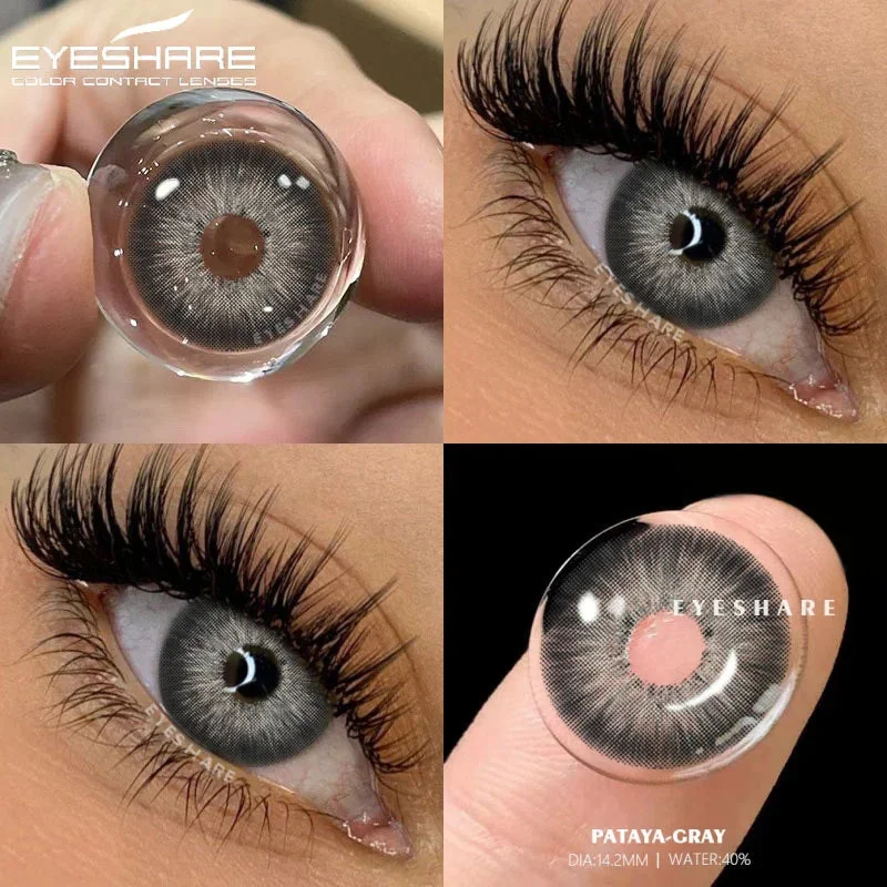 Sdrawing 1pair Natural Colored Contacts Lenses for Eyes Blue Eyes Lenses Green Contacts Yearly Beautiful Pupil Eyes Contact Lens