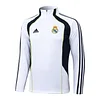 25/26 Real Madrid White Half-Zip Training Jacket Set