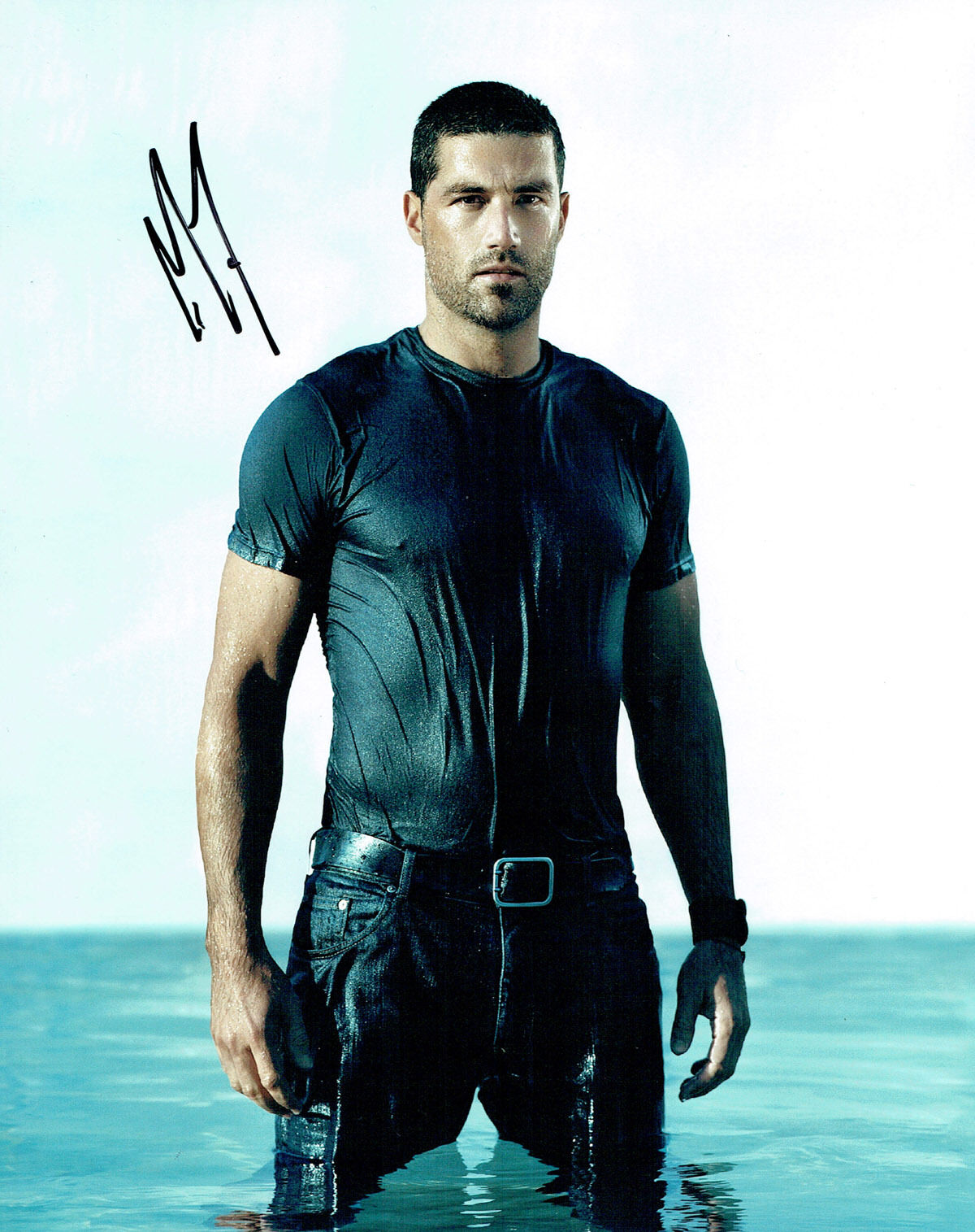 MATTHEW FOX Signed Autograph 10x8 Photo Poster painting AFTAL COA LOST Actor Jack HAND