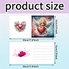 6Pcs Valentines Day Diamond Painting Greeting Card