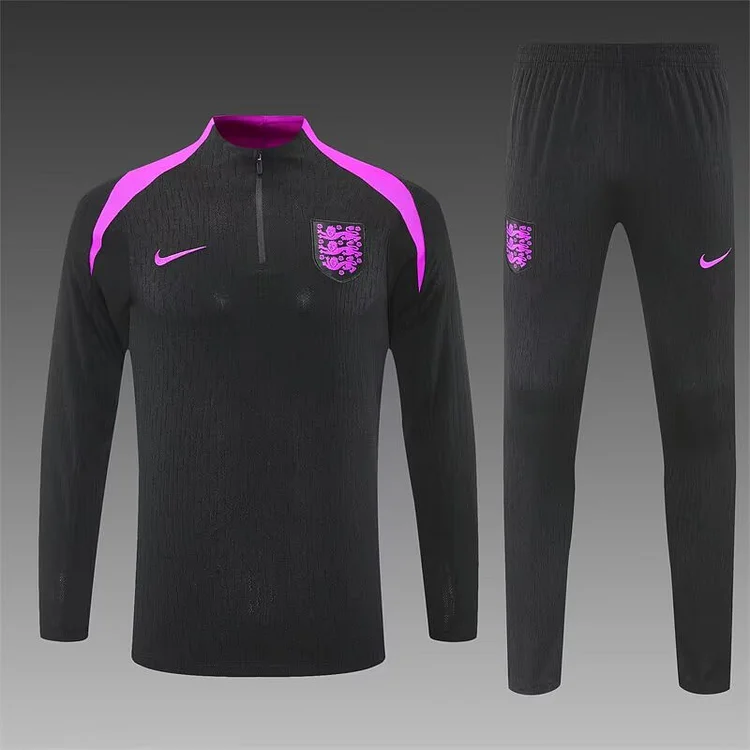 25/26 England Black Long Sleeve Training Shirt -
