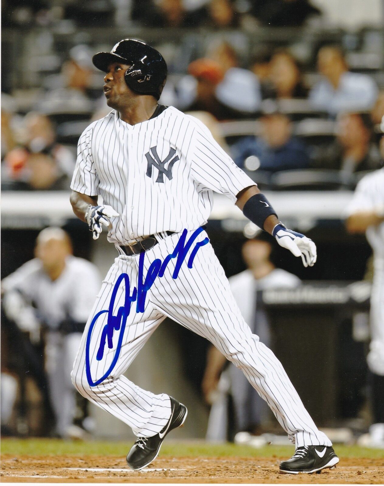 JOSE PIRELA NEW YORK YANKEES ACTION SIGNED 8x10