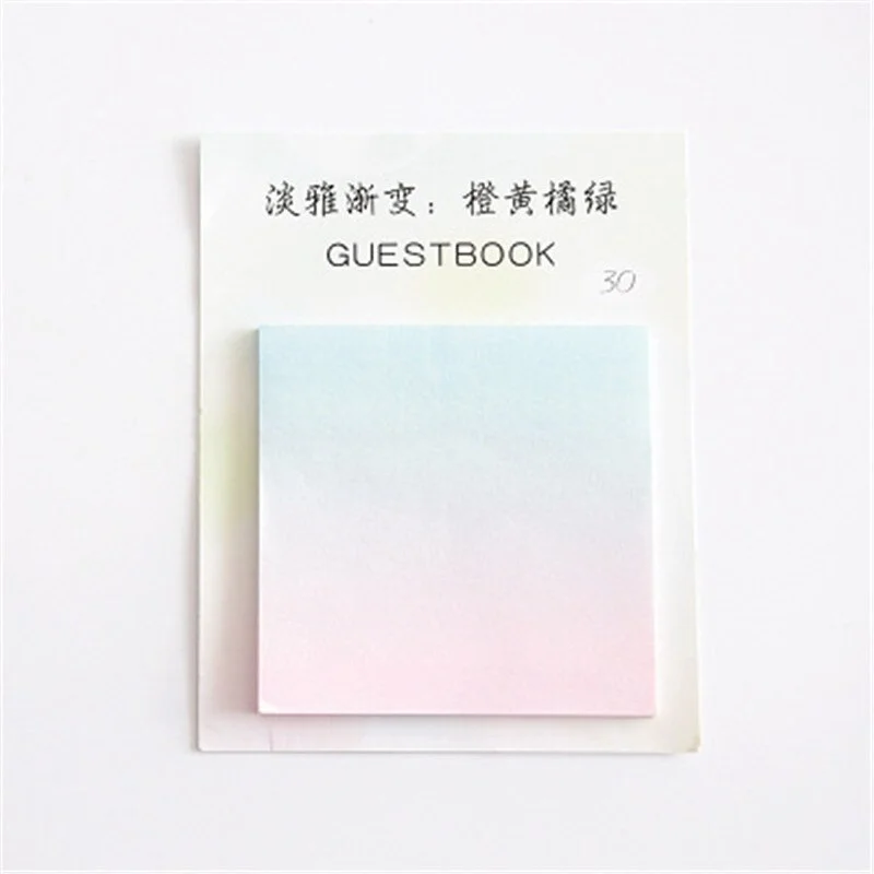 30 Sheets/Pad Self Stick Notes Self-adhesive Sticky Note Cute Notepads Posted Writing Pads Stickers Paper