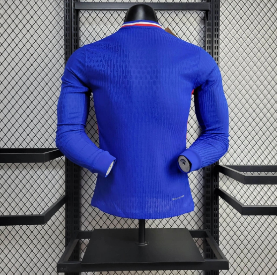 2024 France home Long sleeve Player version Football T-Shirt Thai Quality