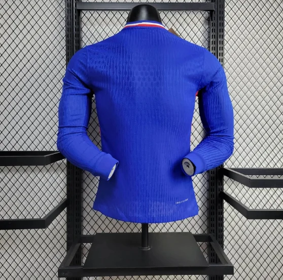 2024 France home Long sleeve Player version Football T-Shirt Thai Quality