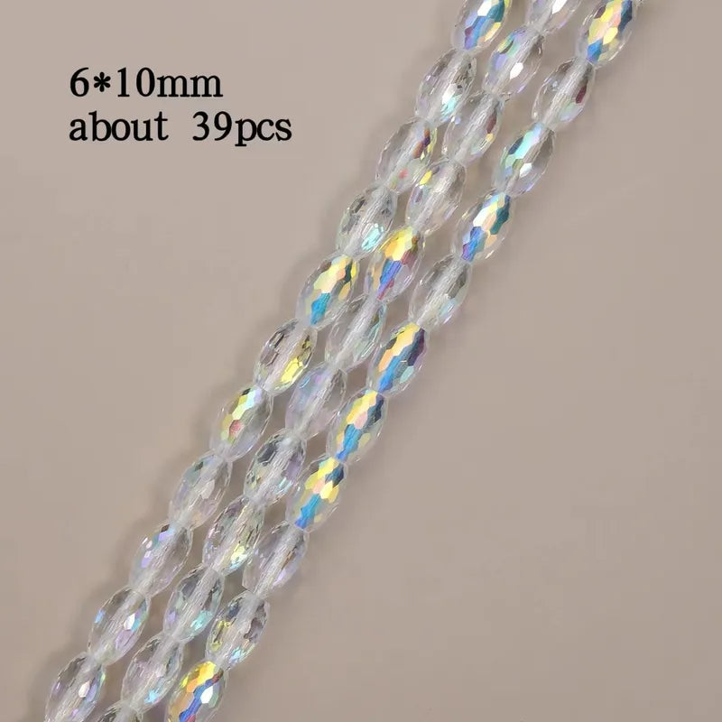 1 Set Hole 1~1.9mm Glass Geometric Beads
