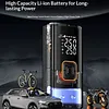 Mini Air Pump with LED Portable Electric Inflate Pump Outdoor Air Compressor Wired & Wireless Tire Inflator for Car Bike Tyre Ball Cushion Bed