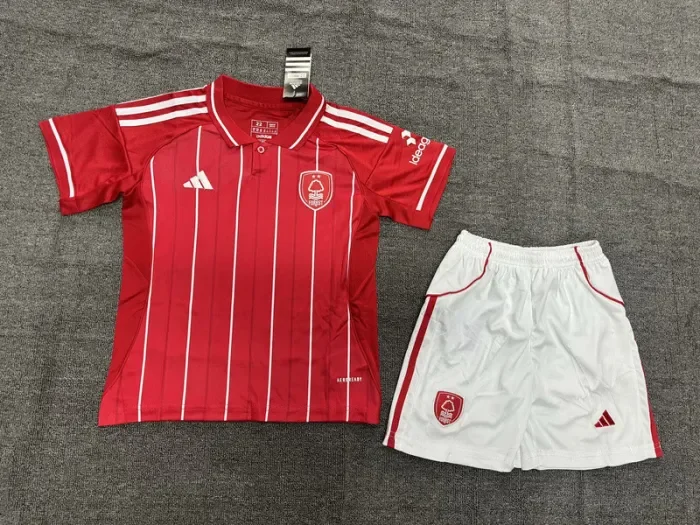 Kids Kit 2025-2026 Nottingham Forest home jersey
