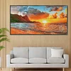 Sunset At Sea-16CT Stamped Cross Stitch Egyptian Cotton 55*36cm/21.65*14.17in